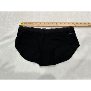 Victoria's Secret PINK Black Lace Trim Hipster Panty large